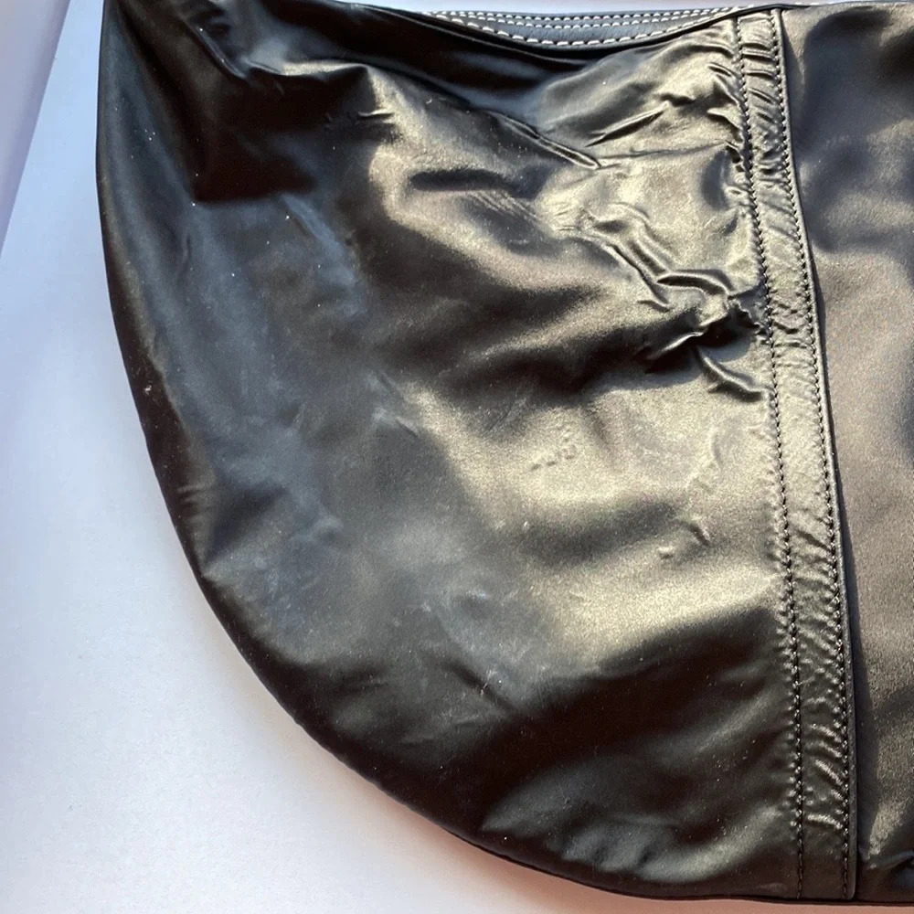 COACH Nylon Shoulder Bag Leather shoulder Washable Wipeable Black No L04J-1892 - Picture 9 of 16